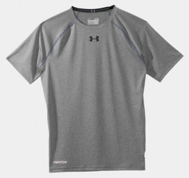 Компрессионная футболка Under Armour HeatGear® Sonic Compression Short Sleeve Grey, Фото № 3